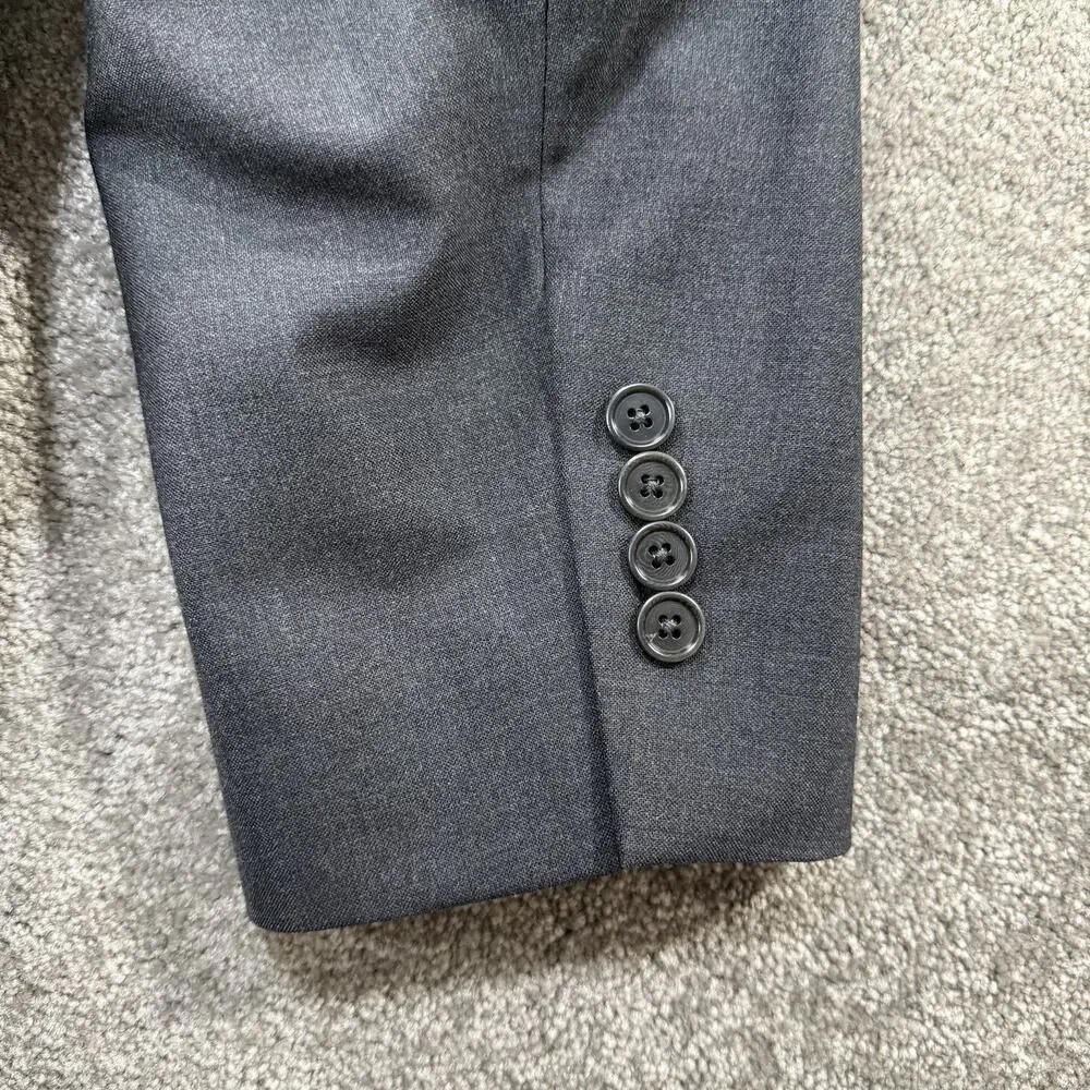Brooks Brothers 346 Men’s 44S Charcoal‎ Wool Blend Stretch Blazer Sport Coat